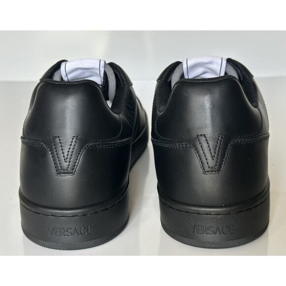 Versace Medusa Men’s Black Leather Sneakers 13 US (46 Euro) 1013377 NIB $700 main image 5